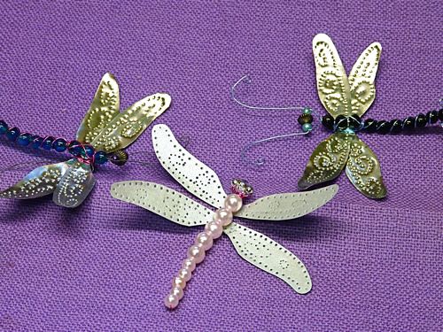 Punched Tin "Paper" Dragonfly Wings