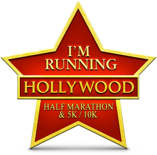 Hollywood Half marathon badge