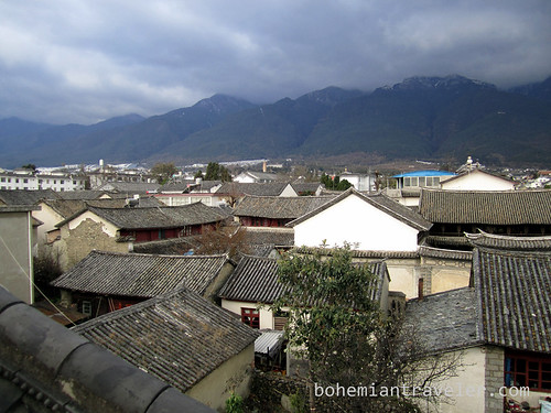 rooftops of Dali Yunnan China