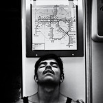 Subway Morning photo métro noir et blanc matin