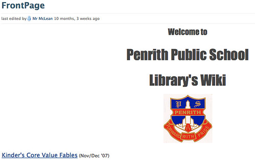 Penrith PS Library wiki