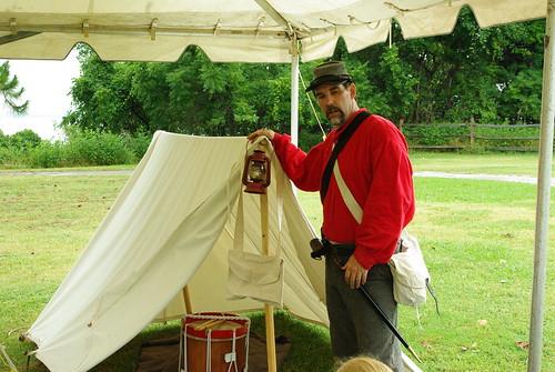 Chief Ranger Brad Thomas as a Civil War Soldier at York River State Park