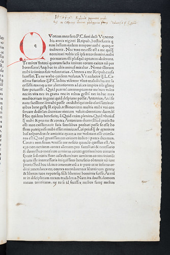 Marginal annotations in Cicero, Marcus Tullius: Orationes Philippicae