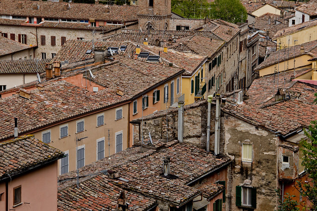 Perugia's Rooftop Textures