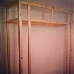 future closet in our bedroom! #thisoldhouse #diy #homeimprovement