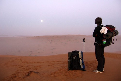 Staring eastwards towards the Omani sunrise