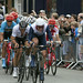 Ian Stannard and the peloton chase
