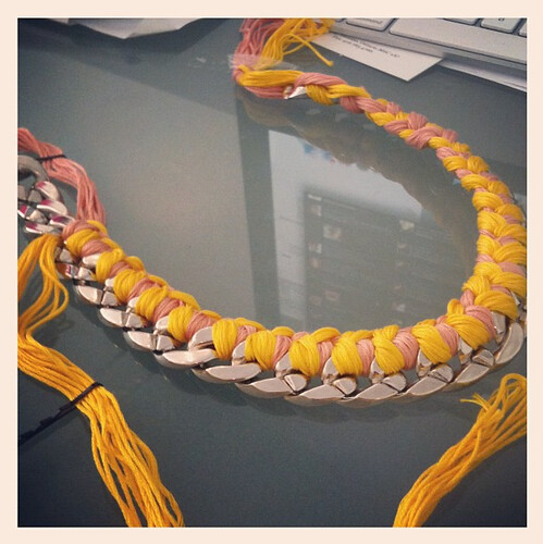 woven chain necklace