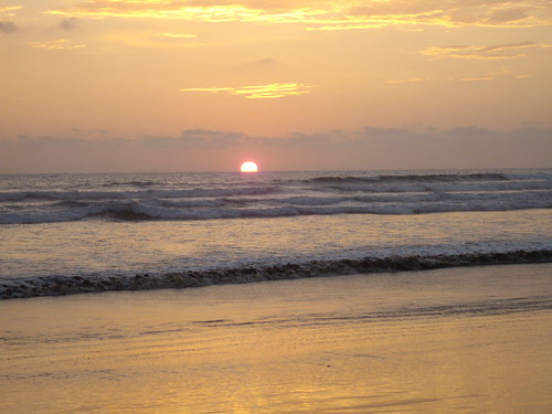 This was a beautiful beach sunset that we stared at for about thirty minutes. This is one of my favorite moments in Ecuador.