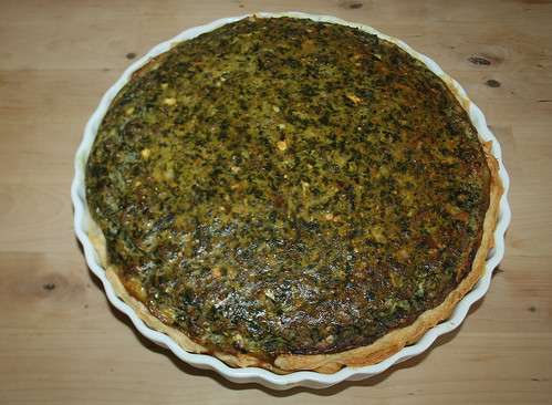 30 - Griechischer Hackfleisch-Spinatquiche / Ground meat spinach quiche - Fertig gebacken