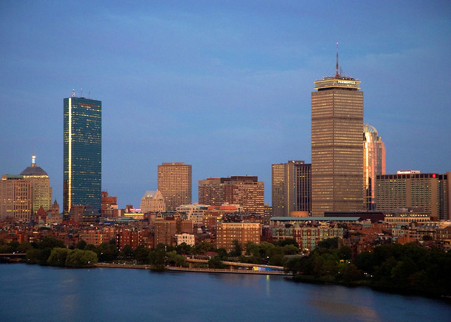City at Dusk, Boston (seen from Cambridge), Credit: David Fox