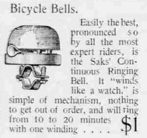 1898 Bike Bell ad