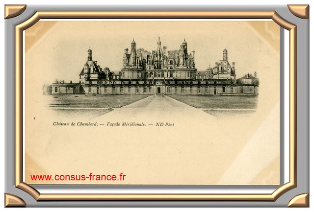 Château de CHAMBORD_Facade Méridionale -70-150