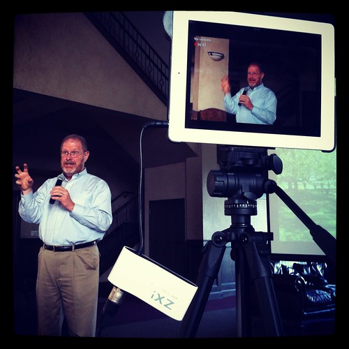 Video Recording Jim Singleton with an iPad
