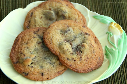 Chewy Cherry Chunky Chocolate Cookies 1A