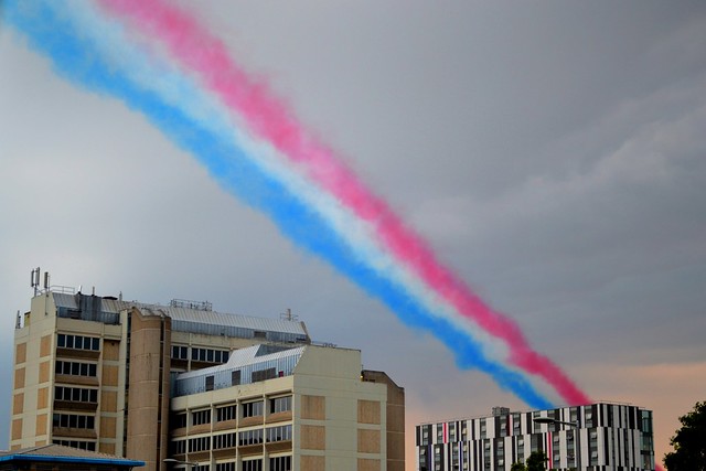 The Contrails of Red Arrows