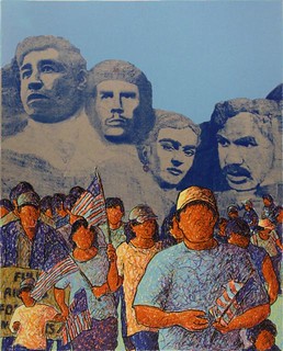La Marcha de los Desvalidos (Serie Project XVII | Latino Art Studio Screen Print)