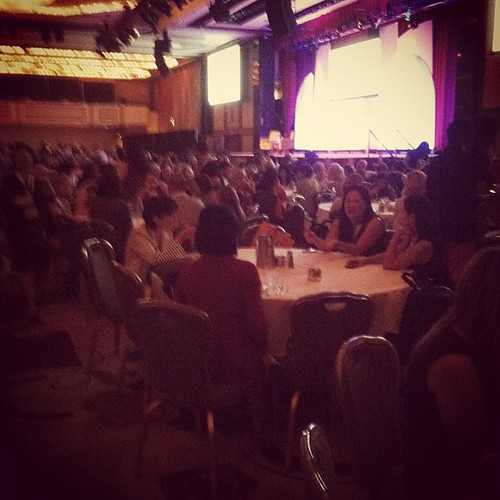 Lunch with my friends today. I can't believe they set this all up for me! #blogher12