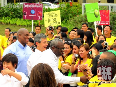 Jamba Juice President and CEO Mr. James D. White Shakes Hands with Guests