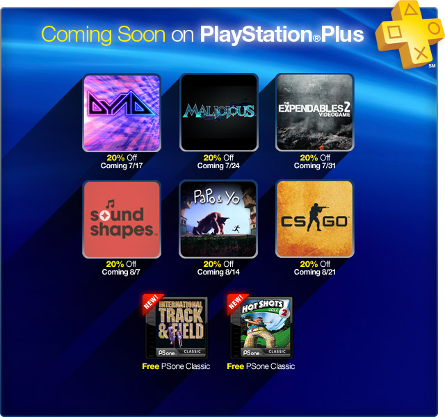 7-16 PlayStation Plus Update