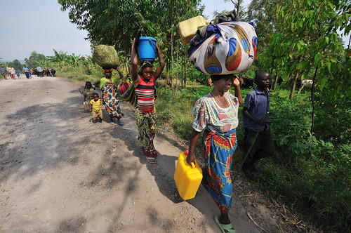 IDPs leaving Bunagana