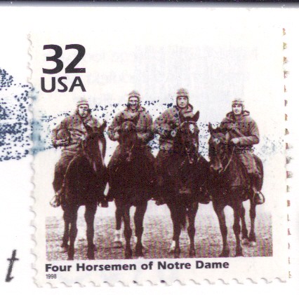 Four Horsemen of Notre Dame US Stamp