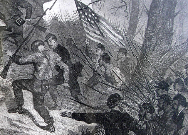 Charge on Fort Donelson detail 1862
