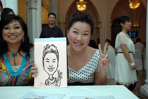 caricature live sketching for Intel Mobile Communications Year-End celebrations - 4