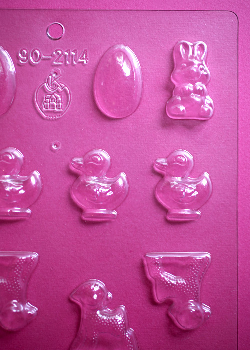 Cybrtrayd Life of the Party E128 Character Bunny with Basket Easter Chocolate Candy Mold in Sealed Protective Poly Bag Imprinted with Copyrighted Cybrtrayd Molding Instructions 