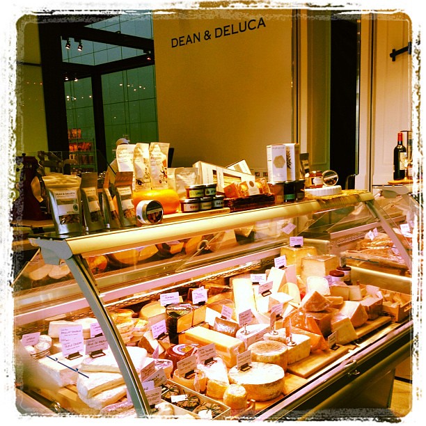 The cheese and charcuterie counters are placed upfront to entice customers