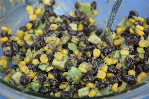 Black Bean, Corn, and Avocado Salad