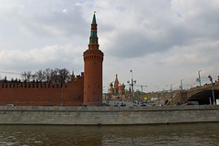 Beklemishevskaya Tower et la Cathédrale Saint Basile