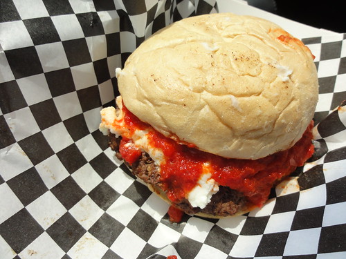 Pizza burger from Pizza Culture