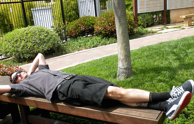 Mike Soaking Up the Sun