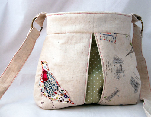 Trade Order- Applique Bird Bag by Once upon a time in the north
