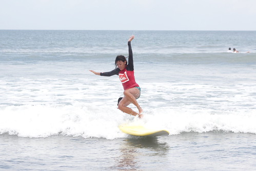 Surfing Legian Beach, Indonesia