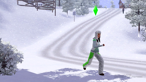 Jogging in snow