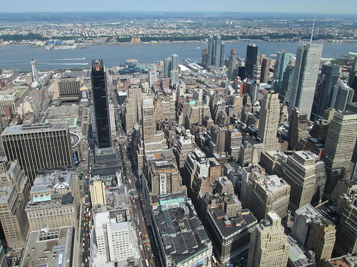 Empire State Building Observatory, West View. NYC, Nueva York