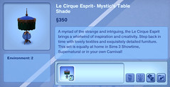 Le Cirque Esprit- Mystic's Table Shade