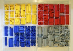 Divided by colour, but sorted by type