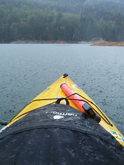 Rain on the Kayak