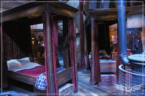 The Establishing Shot: The Making of Harry Potter Tour - Interior Sets Gryffindor Boy's Dormitory - Neville Longbottom & Dean Thomas's beds by Craig Grobler