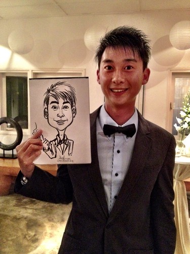 Caricature live sketching for Diageo Singapore Pte Ltd - 5