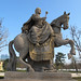Estatua de la emperatriz María Teresa a caballo.Jardines Palacio de Grassalkovich - Bratislava - República Eslovaca