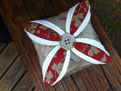 French Rounnieres cathedral window pincushion.