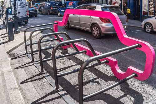 Car-shaped bike rack in the Beta Area (Dublin City Council currently owns two of them)