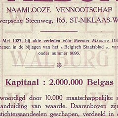 Belgas stock certificate
