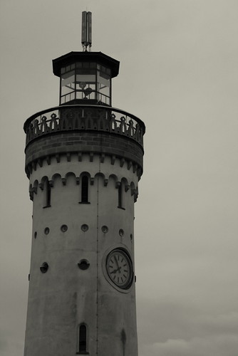 The Lindau light house on the morning of our trip to Minau..