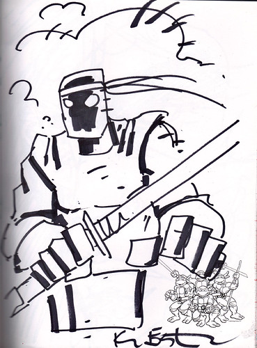 "DRAW TOKKA A FOOT SOLDIER n' MAYBE HE'LL SHUT UP" by Kevin Eastman  (( 2012 ))