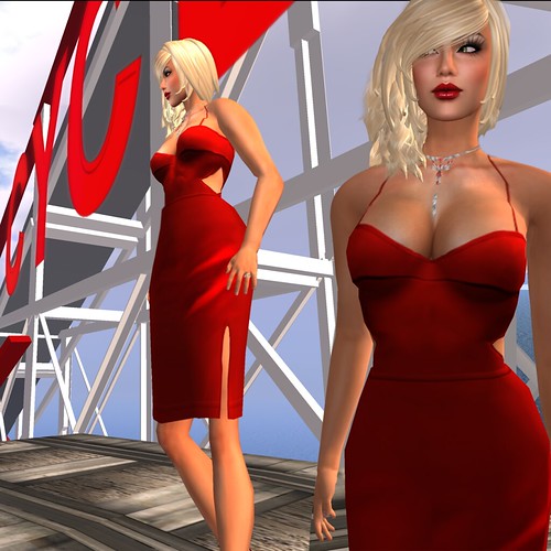 Paris METRO Couture_ Red Alert Spandex Dress